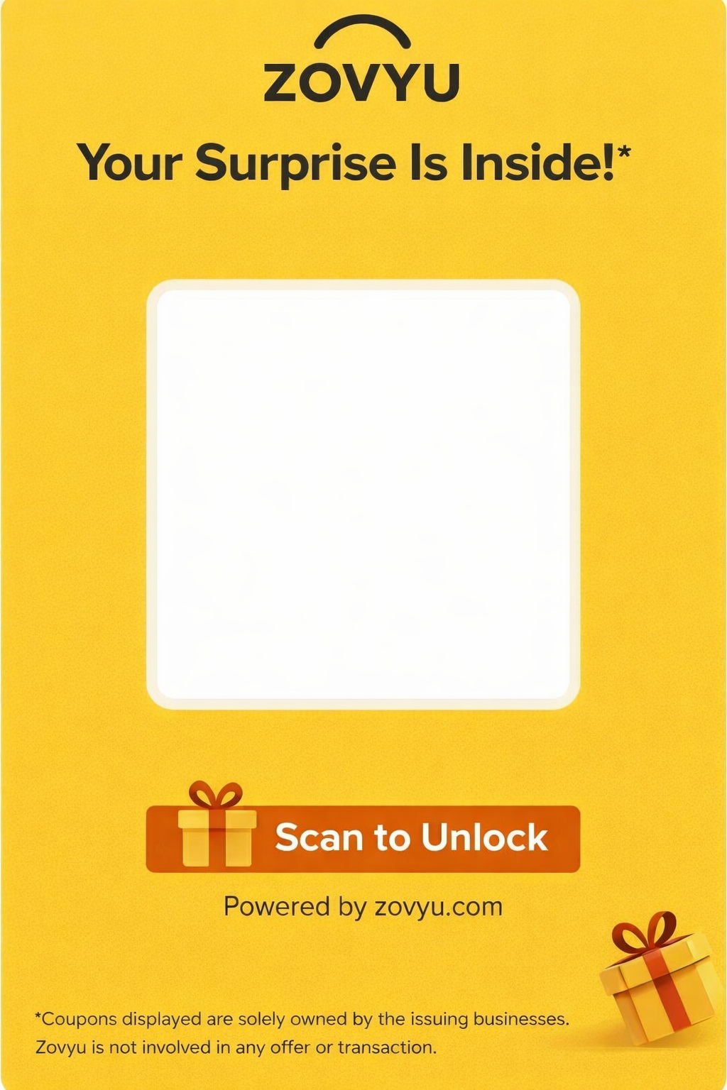Zovyu platform showing local business offers and deals